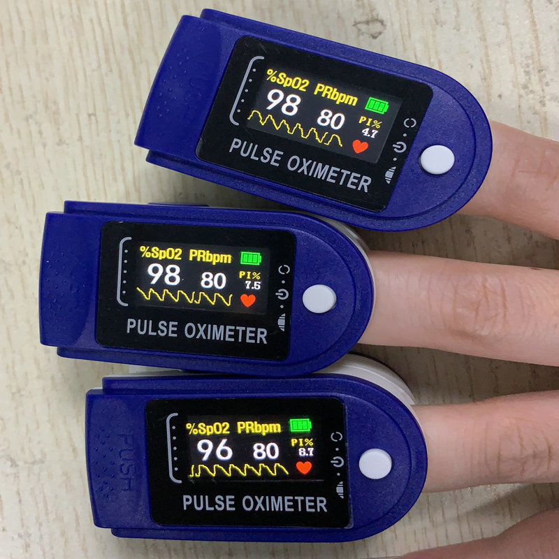 Oximeter Finger Clip Oximeter Finger Pulse Monitor Oxygen Saturation Monitor Heart Rate Meter Without Battery